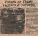 Articolo apparso sul Mattino per festeggiare l’arrivo di Maradona a Napoli