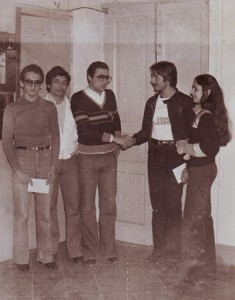Frank O' Neil con Carlo e gli amici Fiorentino Iannone e Alfredo Basso