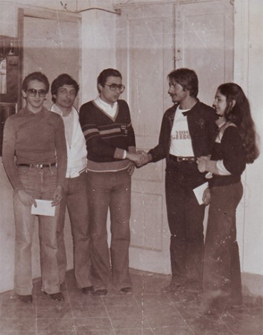 Frank O' Neil con Carlo e gli amici Fiorentino Iannone e Alfredo Basso