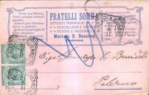 Cartolina postale dedicata a...
