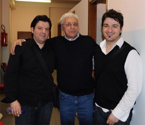 Carlo Casale con Tommaso e Daniele Scannapieco