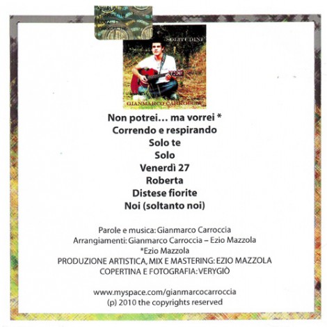 8 bellissime canzoni interpretate dall'autore.
