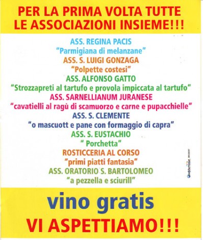 Le specialità offerte dalle varie Associazioni.