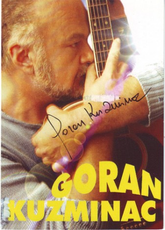 Cartolina autografata di Goran Kuzminac.