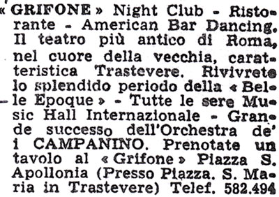 I Campanino al "Grifone"