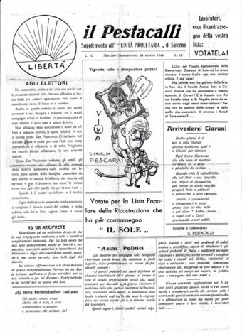 Il Pestacalli: satira politica.
