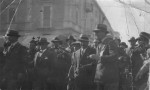 Al centro il Duce Benito Mussolini, contrassegnato dalla freccia Isaia Russo