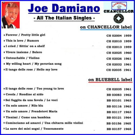 Le canzoni italiane di Joe Damiano