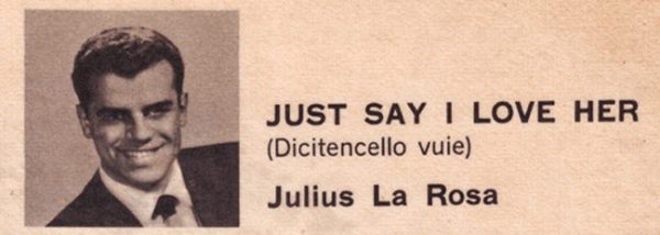 Julius La Rosa