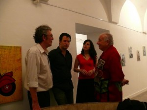 Cristian Barnes (famoso pittore argentino), Emiliano Canal, Marcia Hill e l'impresario mondiale Mikel Barsa.