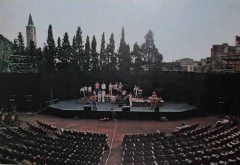 Il gruppo Zafra durante le prove