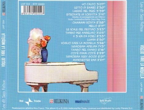 I brani contenuti nel CD