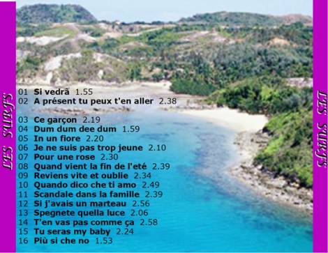 Le 16 canzoni più belle de "Les Surfs"