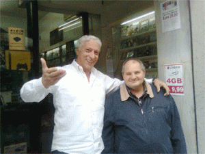 Carlo e l'amico Lucio Santoro