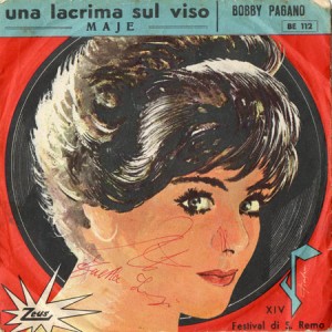 Il 45 giri "Maje" inciso da Bobby Pagano.
