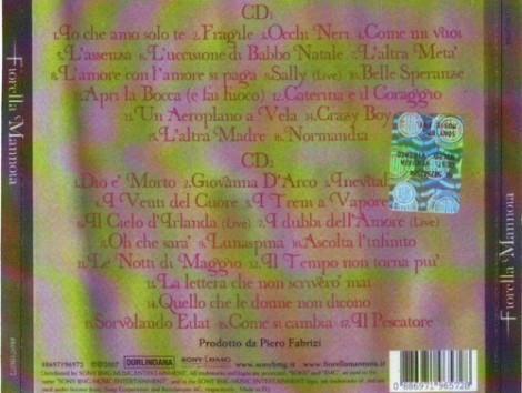 Le canzoni incluse nel doppio CD "Canzoni nel tempo"
