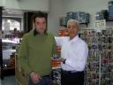 Marco Russo e Carlo con la palla in mano
