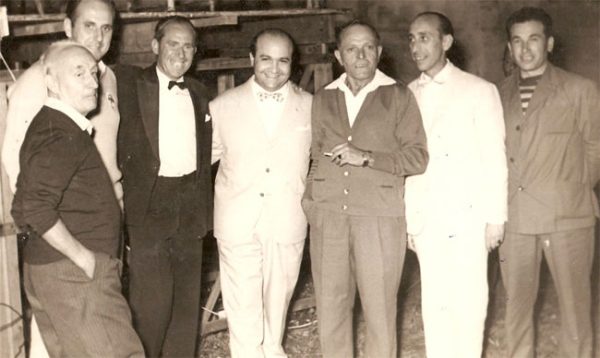 Mario Fenzi con Aurelio Fierro ed amici napoletani