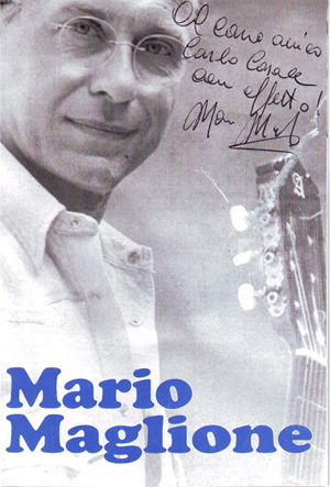 Foto di Mario Maglione con dedica a Carlo