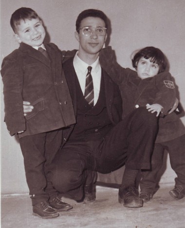 Mario "piccolino" con Zio Carlo e Katia