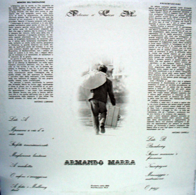 LP di Armando Marra prodotto dalla BBB e distribuito dalla RCA.