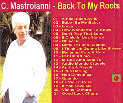 Elenco dei brani interpretati da C. Mastroianni.