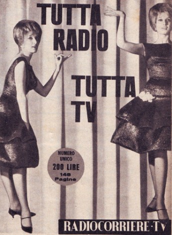 Mina conquista la prima pagina del supplemento "Radiocorriere TV"