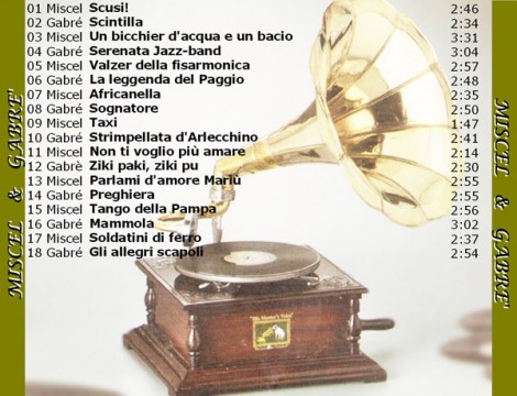 I successi su 78 giri di Gabrè e Miscel