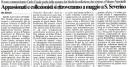 Articolo apparso su noto quotidiano riguardante la mostra del disco