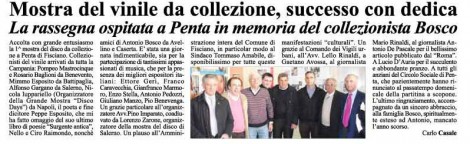 Articolo tratto dal giornale "Dentro la notizia"