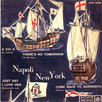 Il disco EP Napoli New York della Roulette