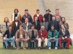 Foto di gruppo degli artisti della Nazionale Cantanti
