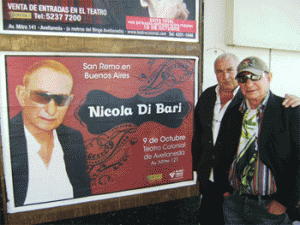 Nicola Di Bari con l'agente Mikel Barsa