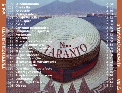 L'elenco dei brani contenuti nella quinta compilation