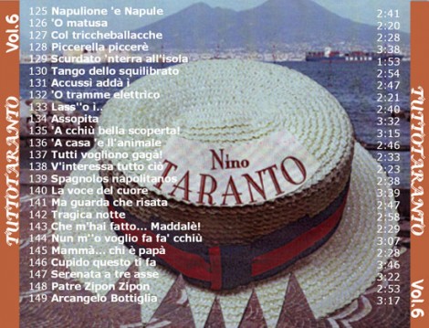 Titoli contenuti nella sesta compilation