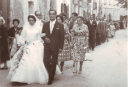 matrimonio con sfilata a piedi