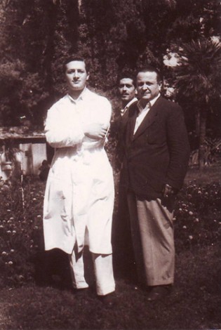 Cosimo Boccia col primario del Sanatorio