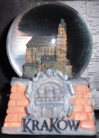 La snowball di Cracovia, ricevuta in regalo.