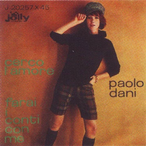 3° disco a 45 giri di Paolo Dani J 20257 Jolly
