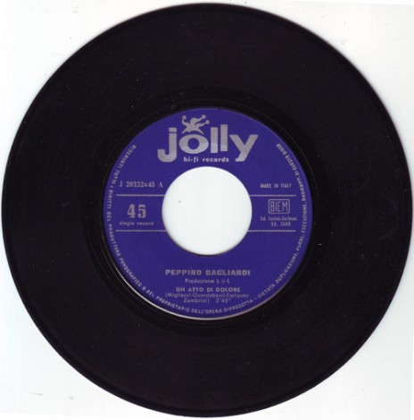 45 giri di Peppino Gagliardi (17/9/65), valore 2 €