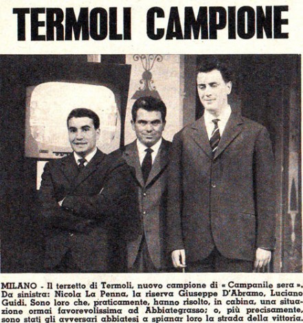 Nicola La Penna, Giuseppe D'Abramo e Luciano Guidi.