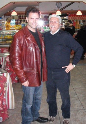 L'attore Pino Quartullo e Carlo Casale