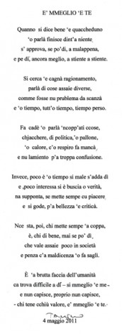 E' mmeglio 'e te di Tonino Ansalone