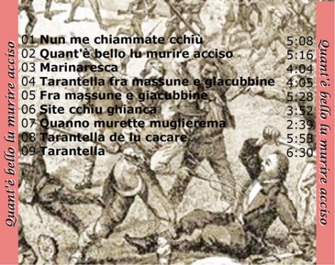 Virtuale Cd "Quant'è bello lu murire acciso" di Roberto De Simone