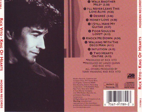 I titoli del CD "King of hearts"