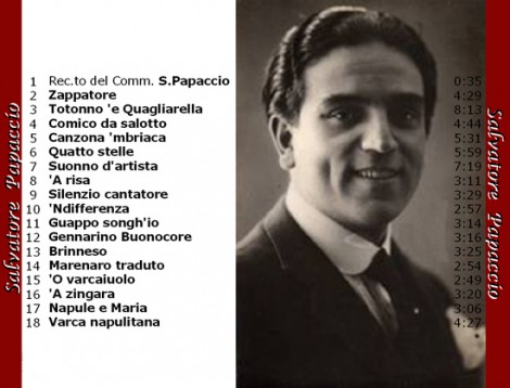 Le canzoni di Salvatore Papaccio