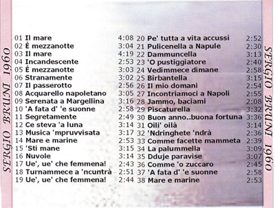 Elenco delle canzoni pubblicate da "La voce del Padrone"