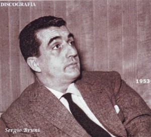 Virtuale copertina della Discografia di Sergio Bruni del 1953