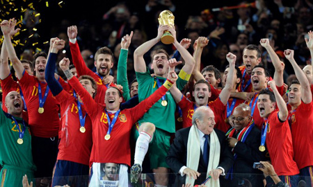 La Spagna "Campione mondiale di calcio"