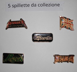 5 spillette da collezione 1,00 €